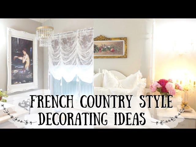 FRENCH COUNTRY DECORATING STYLE ~ DIY VINTAGE FRAME ~ DECORATE WITH ME ~ Monica Rose