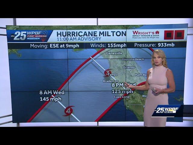 Hurricane Milton continues to rapidly intensify ahead of landfall on Florida's Gulf Coast