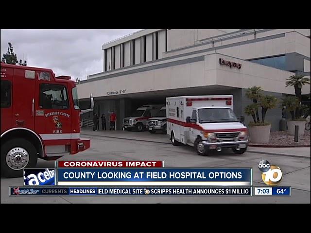 County exploring all possible locations for field hospital