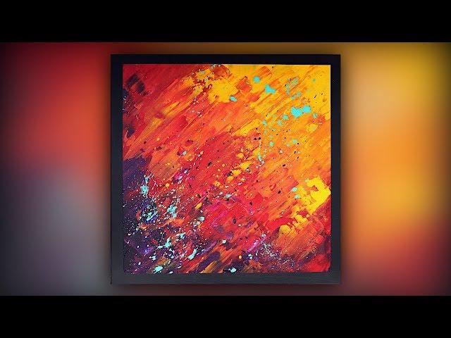 Abstract Painting / Easy for Beginners / Palette Knife / Demo #051