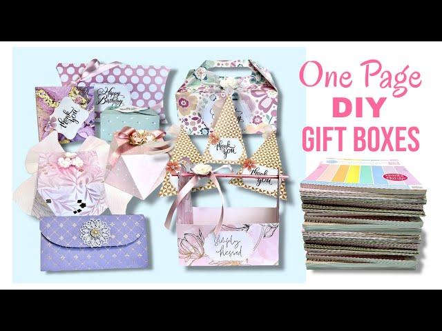 One Page ️ DIY Gift Boxes