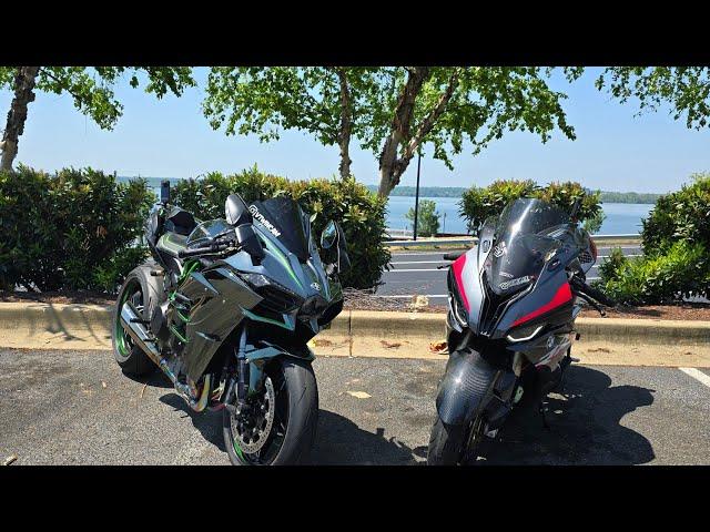 Kawasaki Ninja H2 VS BMW S1000RR with DME swingarm