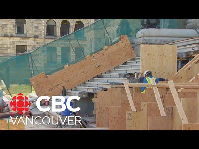 Steps of B.C. Legislature get an upgrade