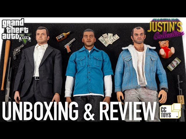 GTA 5 Michael, Trevor & Franklin 1/6 Scale Figures CC Toys Unboxing & Review