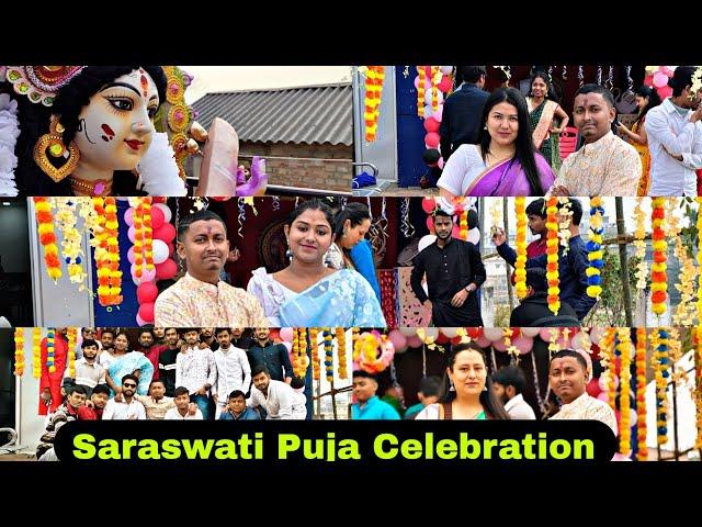 Saraswati Puja Celebration 2025  Hill Side School Of Nursing । Last Year Saraswati Puja।#vlog