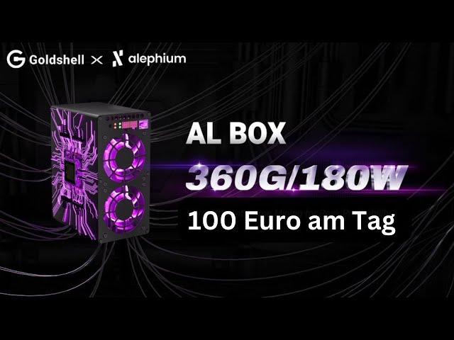 The new Goldshell AL Box can generate 100 euros profit per day.