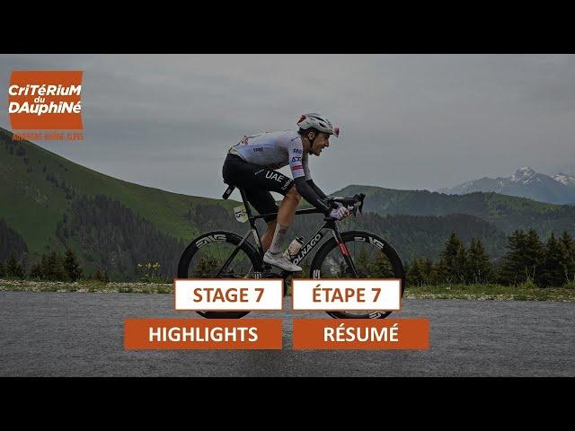 Critérium du Dauphiné 2024 - Highlights of Stage 7