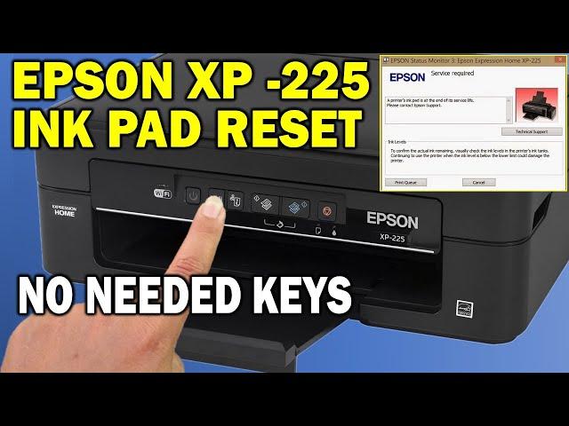 How to reset Epson XP-225 Waste ink pad counter with FREE Resetter | Epson XP-225 Adjustment Program