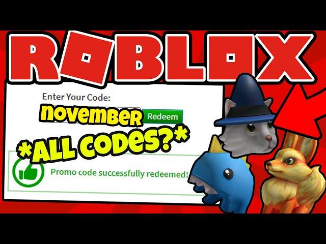 *NOVEMBER 2020* ALL WORKING PROMO CODES IN ROBLOX! + NEW CODE