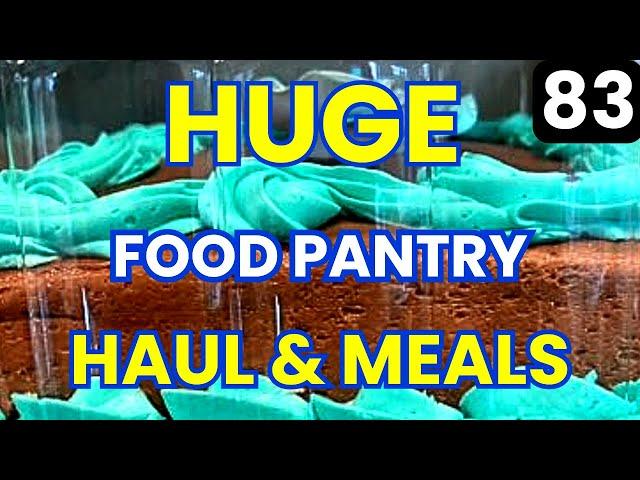 FRUGAL LIVING - Food Pantry Haul 2024 - Frugal Living Food Haul - FOOD BANK - Food Pantry Haul Video