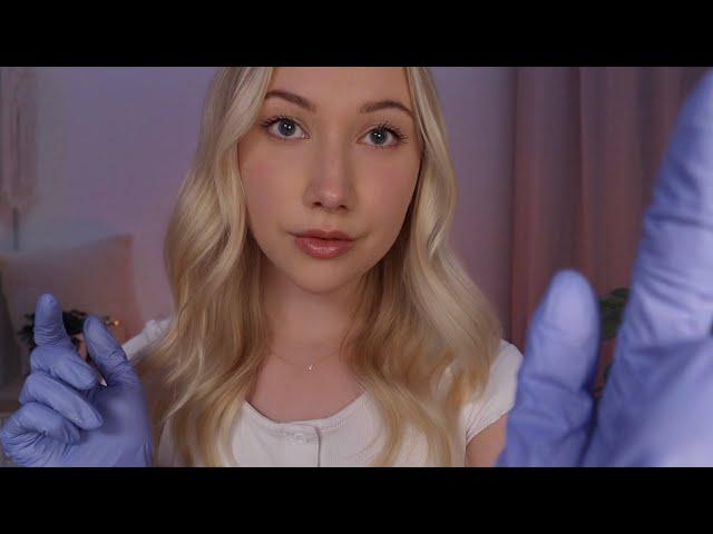 ASMR Face Massage | Relieving Facial Pressure, Glove Sounds & Close Hand Movements 