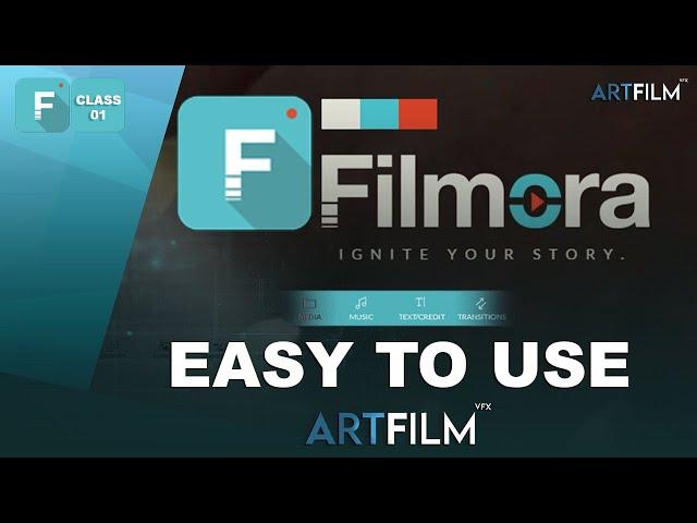 Filmora Tutorials For Beginners - Class 01 - ArtFilm VFX - Urdu / Hindi