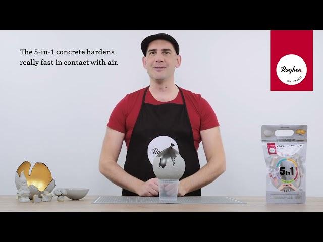 Product feature: Casting, kneading, moulding – with our creative-cement 5-in-1