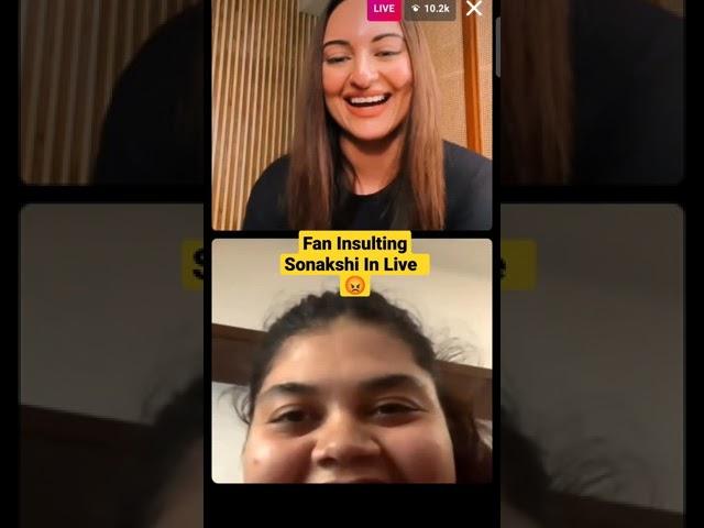 Fan Insulting Sonakshi Sinha In #Instagramlive  | #Shorts #Bollywoodnews