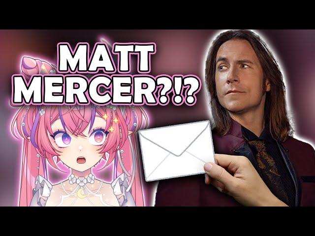 I GOT A MESSAGE FROM MATTHEW MERCER