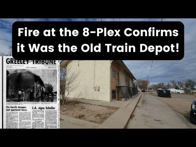 My Gnarly 8-Plex is For Sure the Old Train Depot and Was in a Fire Thanks to YouTube Viewers!