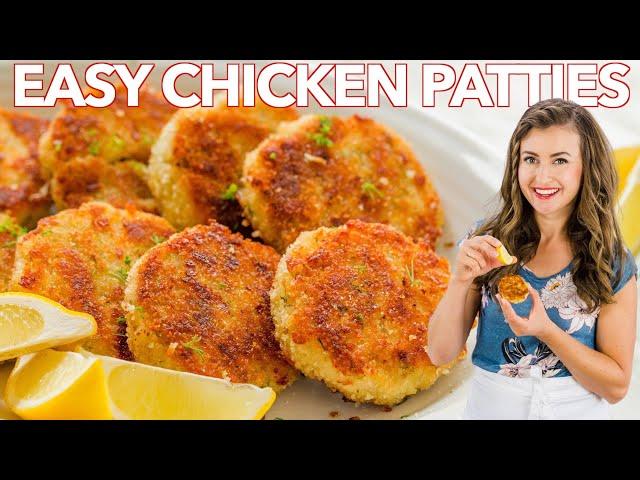 CHICKEN PATTIES - Leftover CHICKEN Recipe