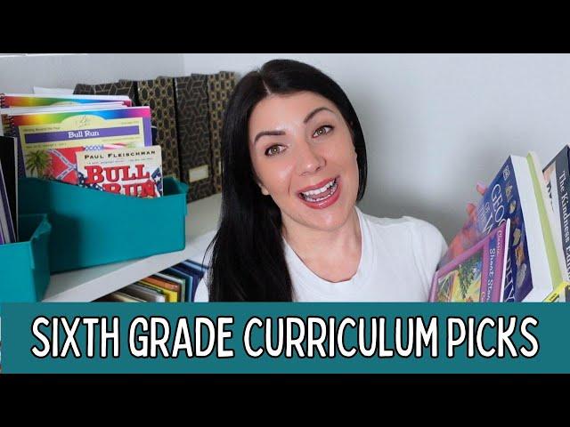 HOMESCHOOL SIXTH GRADE 2024/2025 CURRICULUM PICKS - MIDDLE SCHOOL CURRICULUM & PLAN