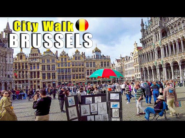 Brussels, Belgium: A Thriving Capital Rich in History and Modernity  Walking in 4K