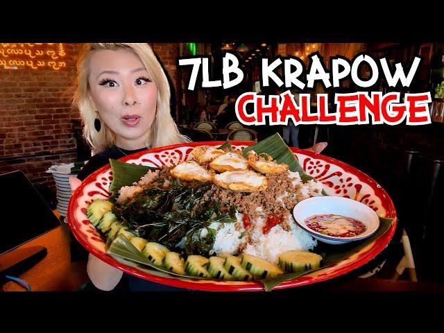 7LB KRAPOW CHALLENGE at Chiang Mai in New York City!! #RainaisCrazy