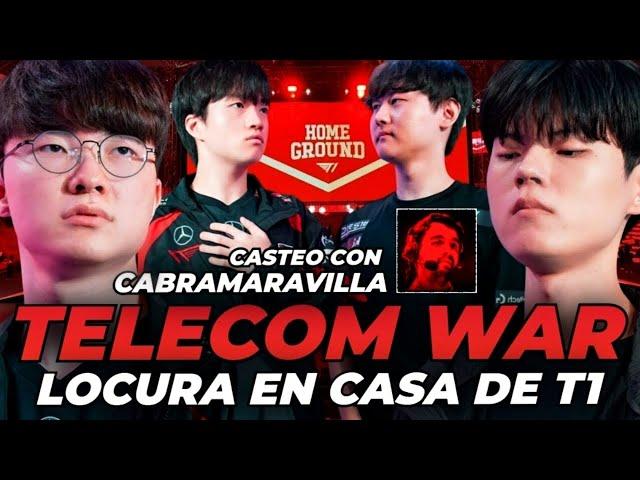 ¡LOCURA de TELECOM WAR en el ESTADIO de T1!  w/  @Cabramaravilla  - T1 vs KT Rolster