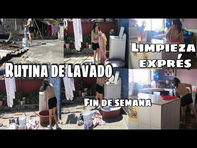 Me toco lavar toda mi ropa | Limpieza exprés | Liz Peña 