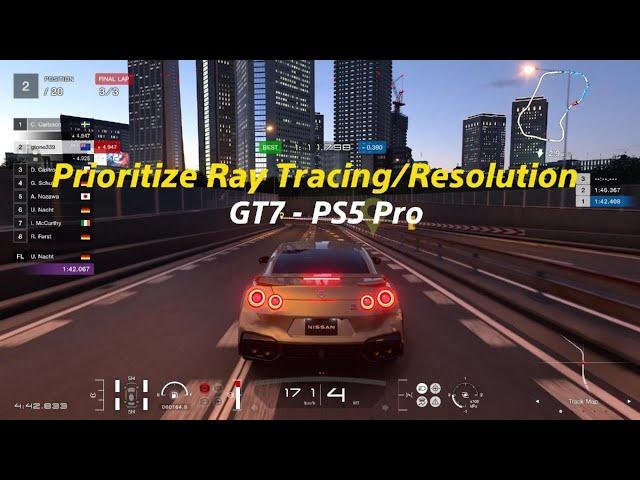 Testing out real-time Ray Tracing/Resolution | Gran Turismo 7 PS5 Pro