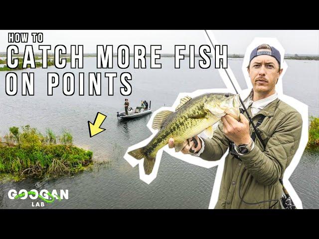 How To CATCH MORE FISH ON POINTS! ( BASS FISHING TIPS )