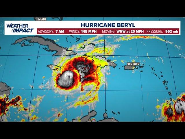 Hurricane Beryl tracker: Projected path, models and satellite images