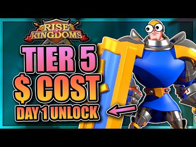 Cost for T5 on day 1 [monster whales play in Rise of Kingdoms] Amazon Appstore