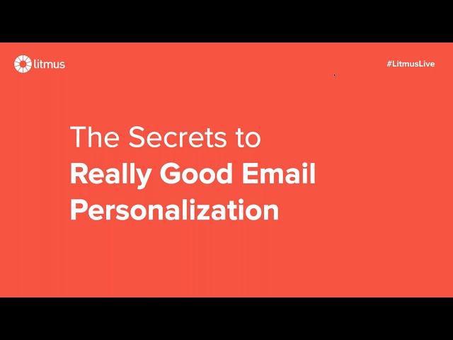 The Secrets to Really Good Email Personalization | Webinar