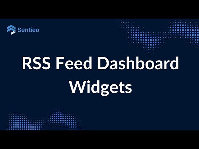 RSS Feed Dashboard Widgets