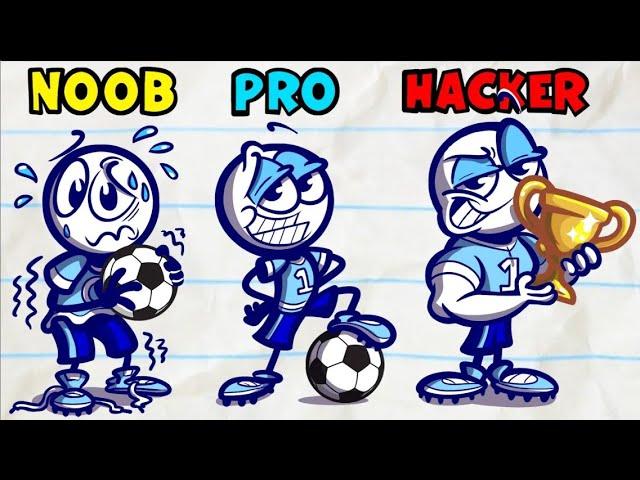 "Score Loser" Pencilmate Becomes a PRO GAMER! | Pencilmation Cartoons!