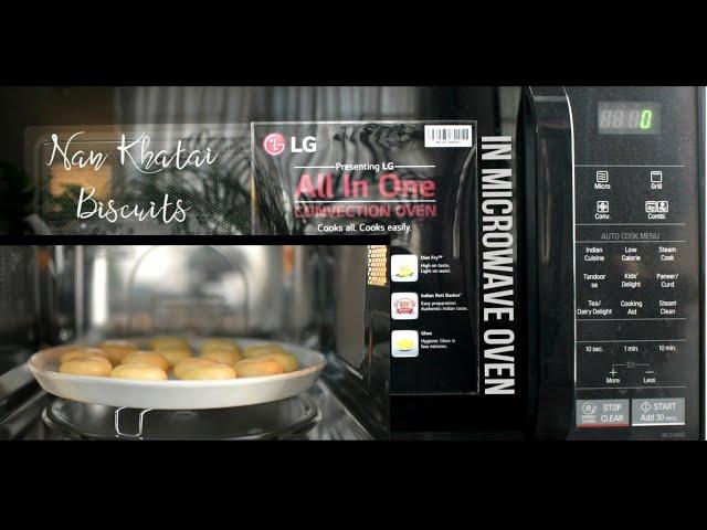 Easy Nan khatai Bakery Biscuits ( Eggless ) Using LG Convection Microwave Oven