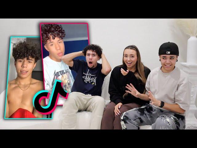 Reacting To My Old TikToks With Jules & Saud *CRINGE*