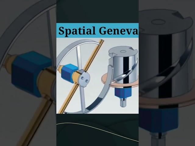 Barrel cam Geneva mechanical mechanism। 3D Animations Solidworks #Short