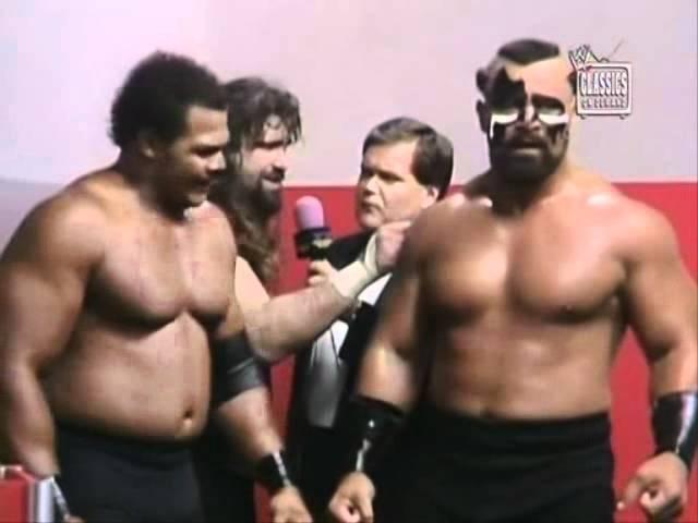 WCW Cactus Jack, Barbarian, & Butch Reed post match interview