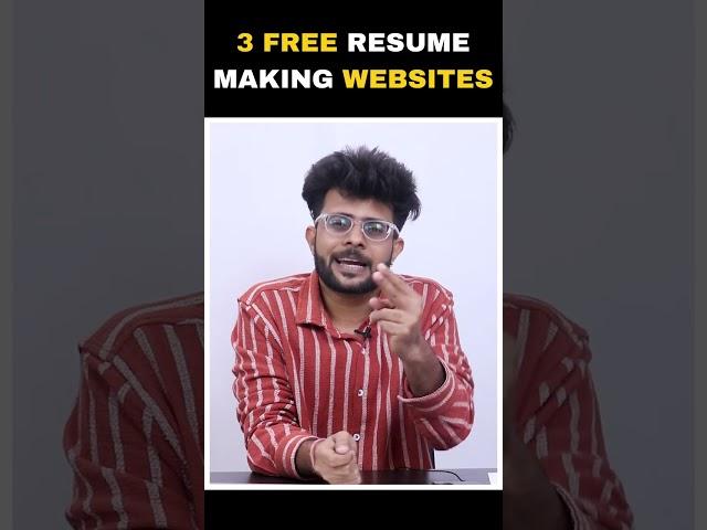 3 Free Resume making WebsitesGet Resume Templates for Freshers| Resume Kaise Banaye| #shorts #lmt