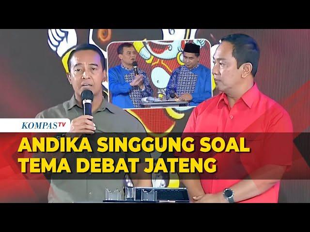 Luthfi Ungkit UMR Jawa Tengah, Andika Singgung soal Tema Debat Pilkada Jateng