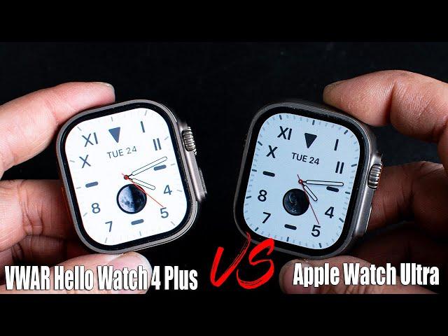 VWAR Hello Watch 4 Plus VS Apple Ultra; System/Functions FULL COMPARISON! 4G Android Smartwatch