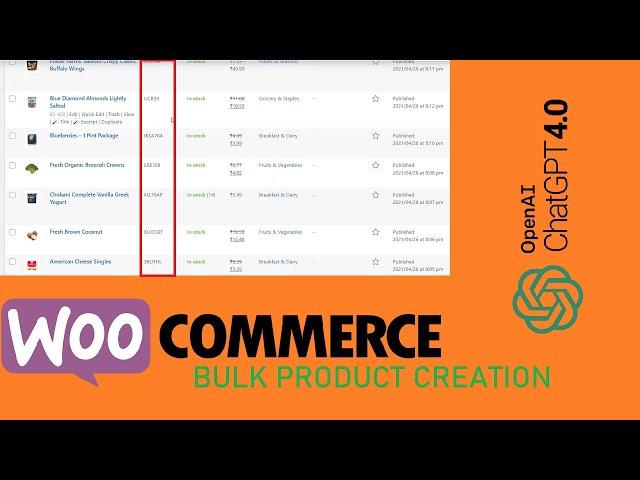 How to add bulk products in Woocommerce With Chat GPT| Easy Method