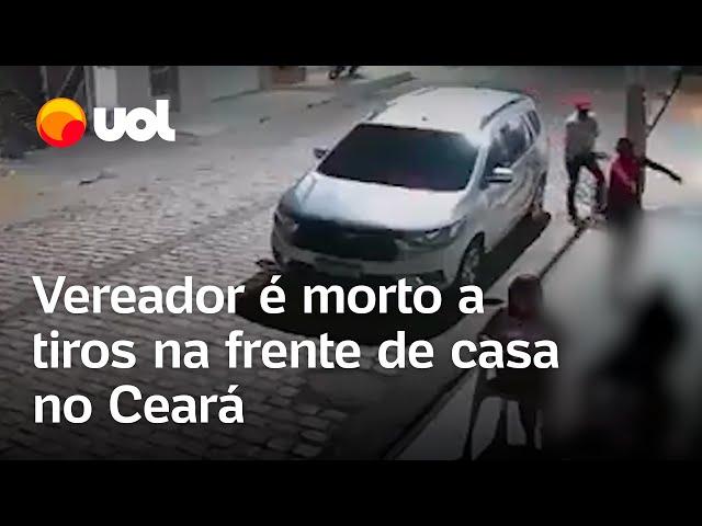 Vereador é morto a tiros em frente de casa, no interior do Ceará; veja o momento