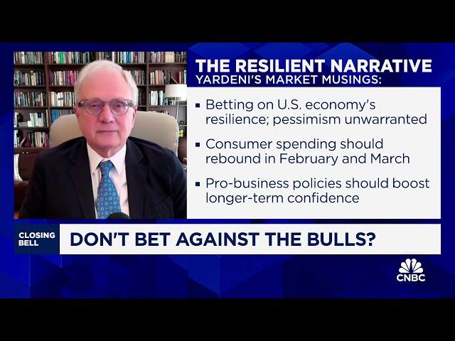 Markets will get used to economic messiness, says Ed Yardeni