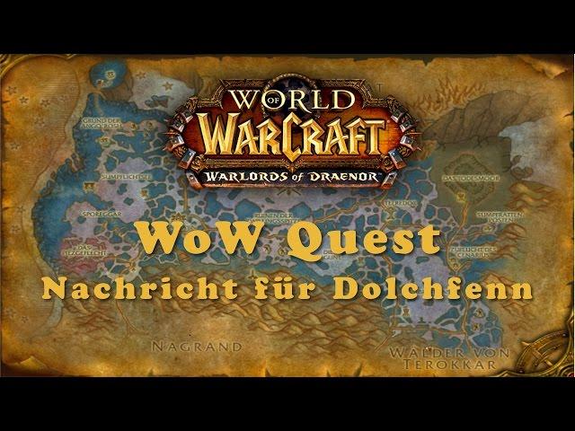 WoW Quest: Nachricht für Dolchfenn