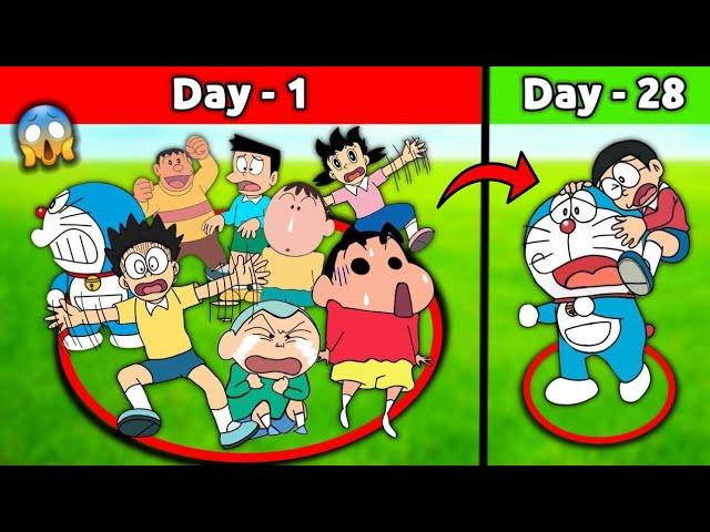 Last To Leave The Circle Wins  || Shinchan Vs Nobita || Funny Game Roblox 