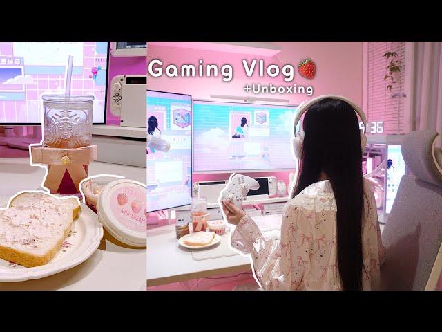 Gaming Vlog| 집순이 달달한 게임일상 ୨୧ ͜ ͜ ⊹ 새 홈웨어 개시히키코모리, 헌터가 되다 | 에포메이커 galaxy100 언박싱⌨️| 몬스터 헌터 와일즈 플레이