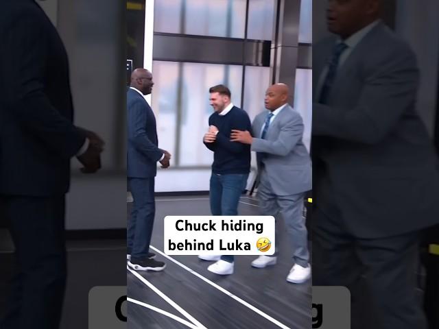 Chuck using Luka to protect him from Shaq 