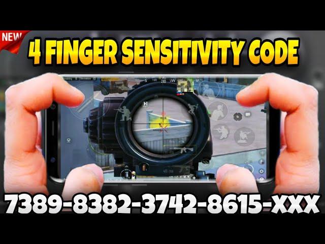 NEW 3.3 UPDATE  PUBG/BGMI 4 FINGER SENSITIVITY CODE GYROSCOPE| BGMI SENSITIVITY CODE!!