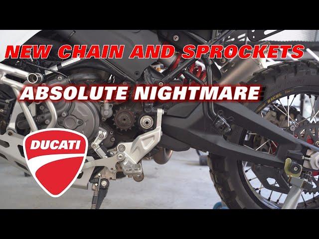 Ducati Desert X | 20000km Maintenance | Chain and Sprockets EP1