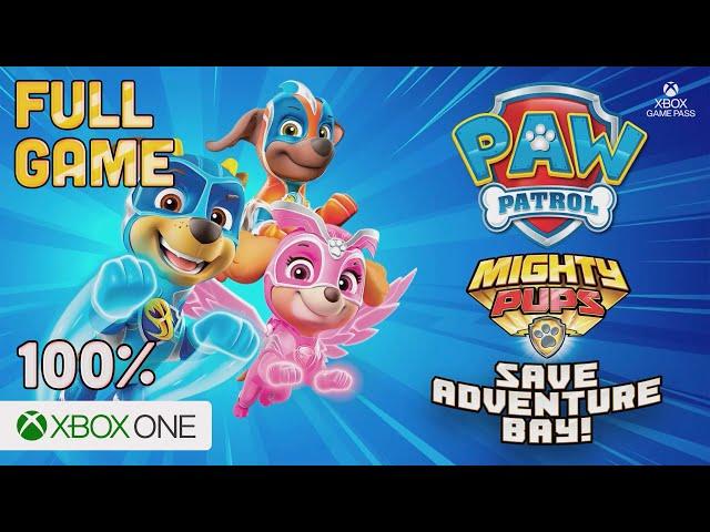 PAW Patrol: Mighty Pups Save Adventure Bay (XB1) - Full Game Walkthrough (100%) - No Commentary